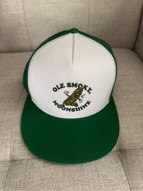 Ole Smoky Moonshine Trucker Hat - White & Green